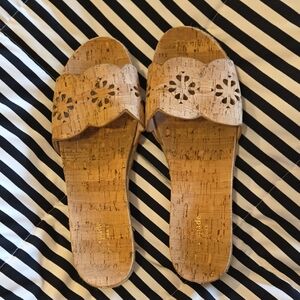 Kate Spade Tan Floral Cutout Sandals